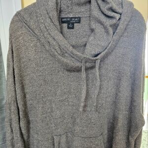 Barefoot Dreams Grey  cowlneck sweater shirt style sweater. Size XL.